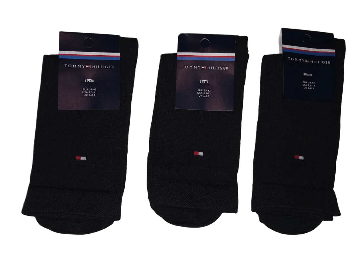 Шкарпетки стрейчеві класичні високі чорні (12 пар в 1 уп.)