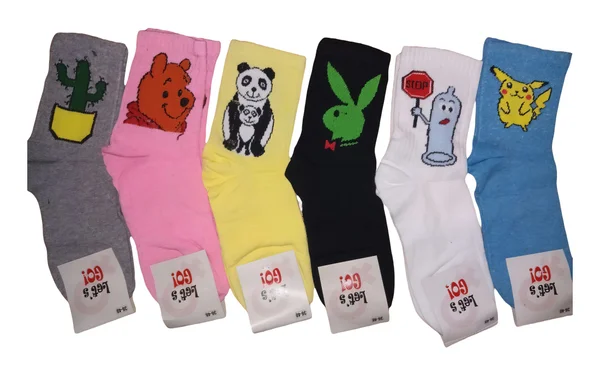 Жіночі стрейчеві шкарпетки з високою резинкою Турція (12 пар в 1 уп.)