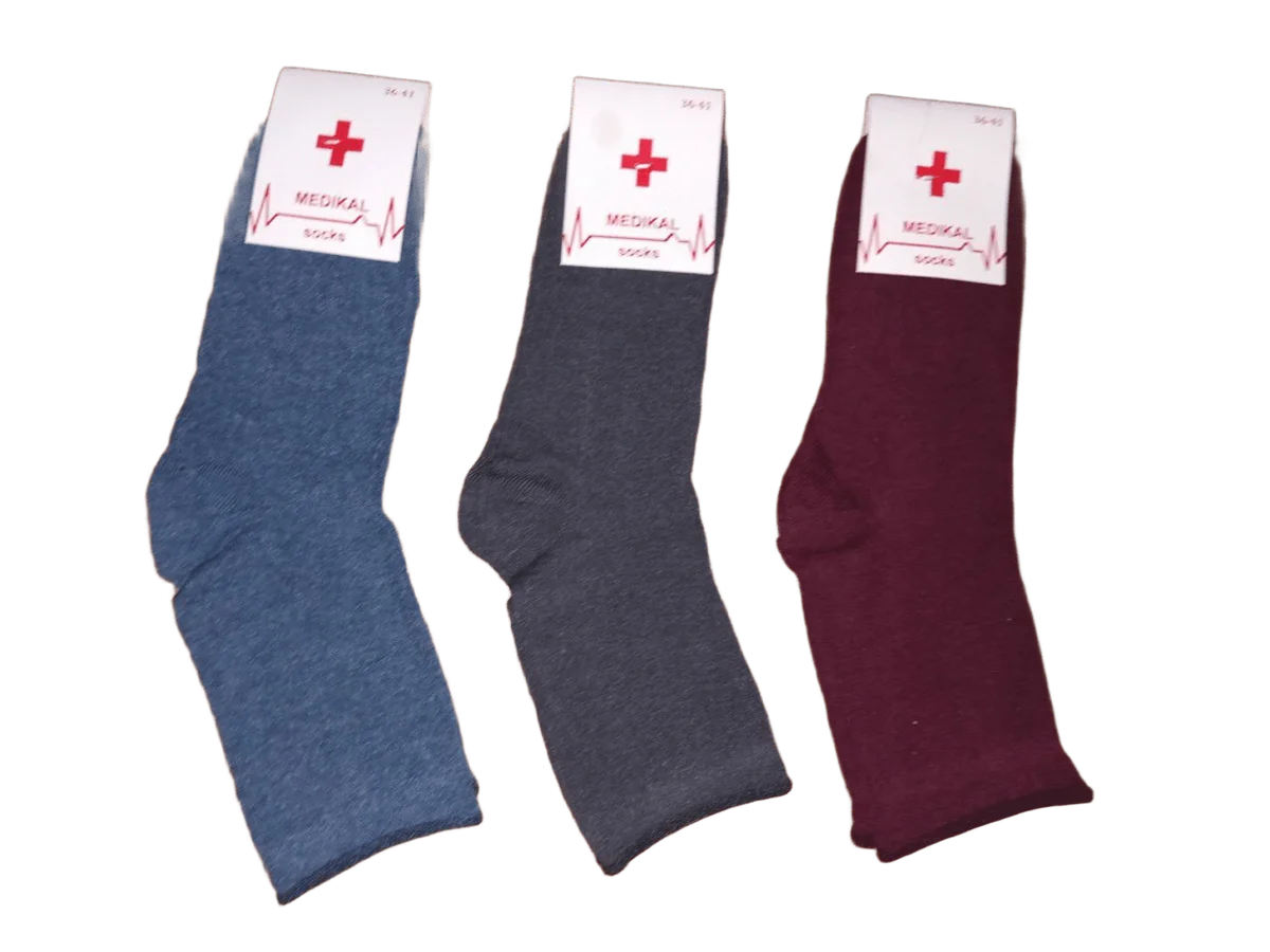 Шкарпетки стрейчеві високі антиварикозні (12 пар в 1 уп.)