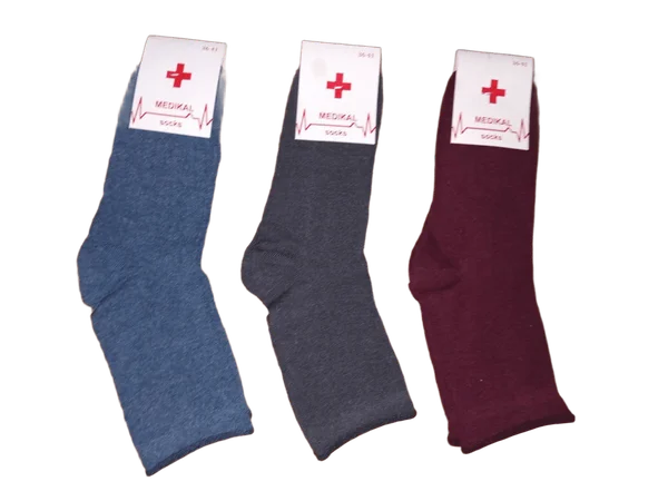 Шкарпетки стрейчеві високі антиварикозні (12 пар в 1 уп.)