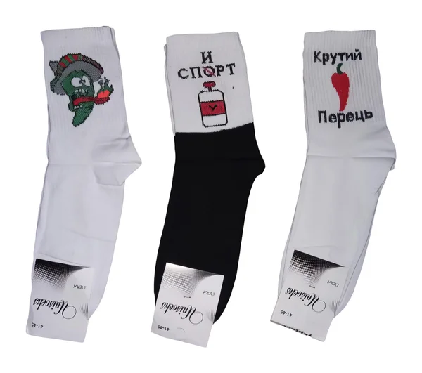 Чоловічі шкарпетки "Житомир" з надписами (12 пар в 1 уп.)