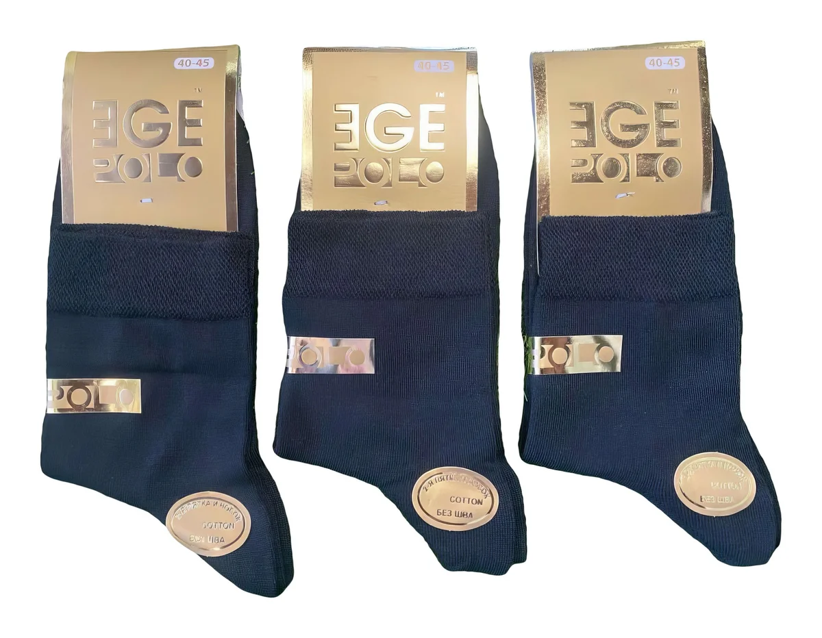 Чоловічі шкарпетки "ƎGE" Турція (12 пар в 1 уп.)