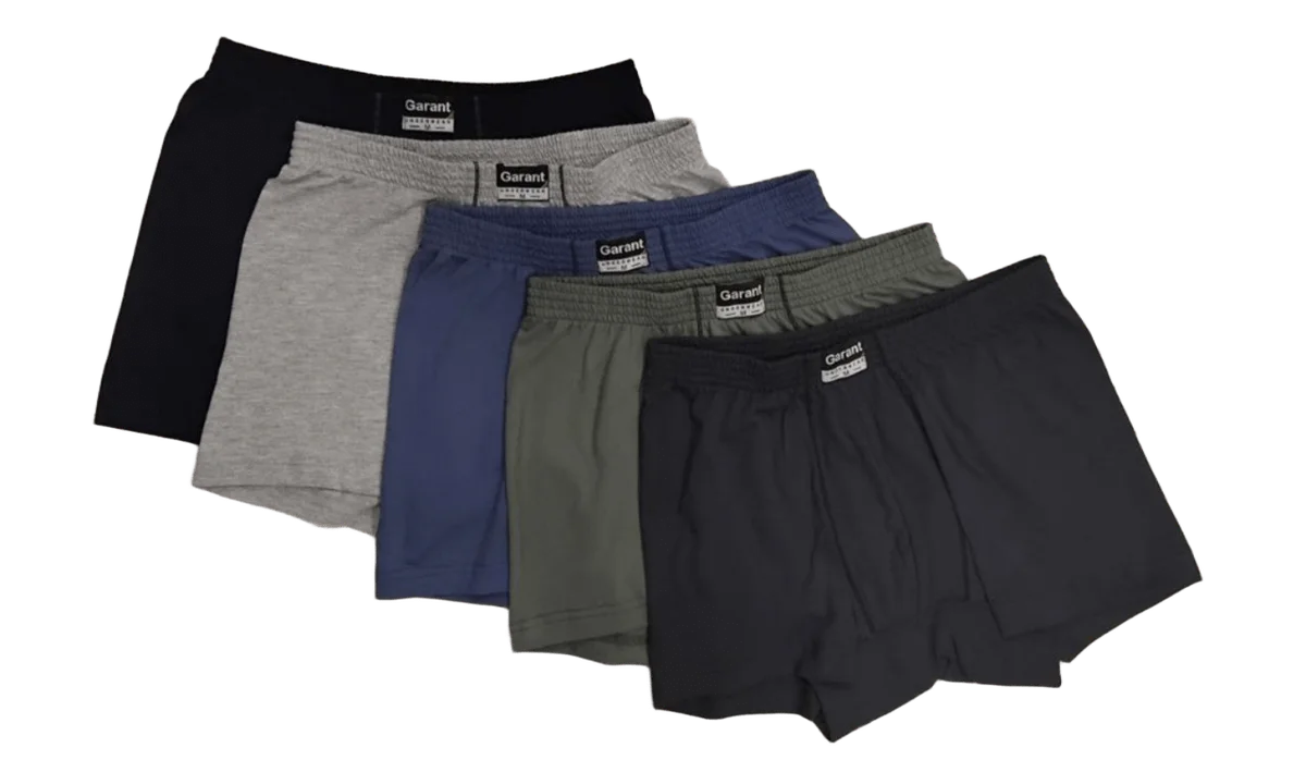 Чоловічі труси боксери "Premium" однотонні (5 шт. в 1 уп.)