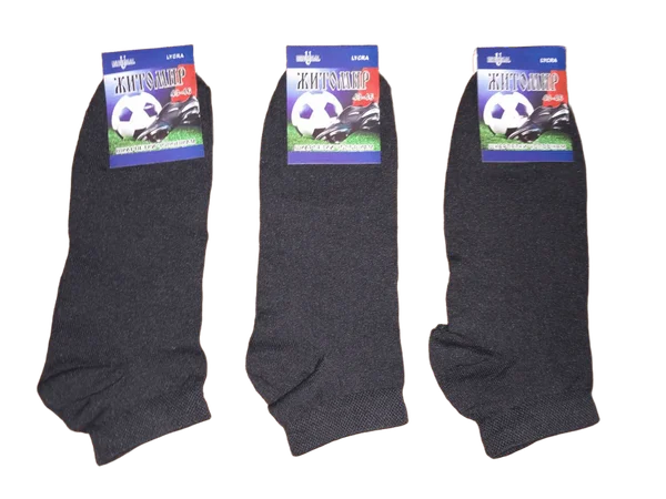 Шкарпетки стрейчеві короткі однотонні (12 пар в 1 уп.)