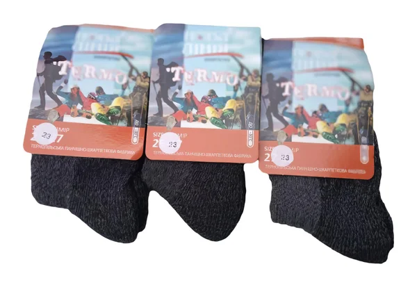 Підліткові шкарпетки "Нова лінія" термо махрові (6 пар в 1 уп.)