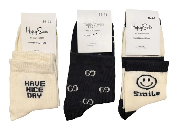 Жіночі шкарпетки "Happy Socks" (12 пар в 1 уп.)
