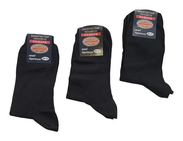 Чоловічі шкарпетки "Купуй українське" Житомир (12 пар в 1 уп.)