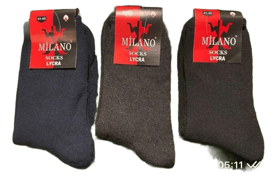 Чоловічі шкарпетки махрові стрейчеві класичні (12 пар в 1 уп.)