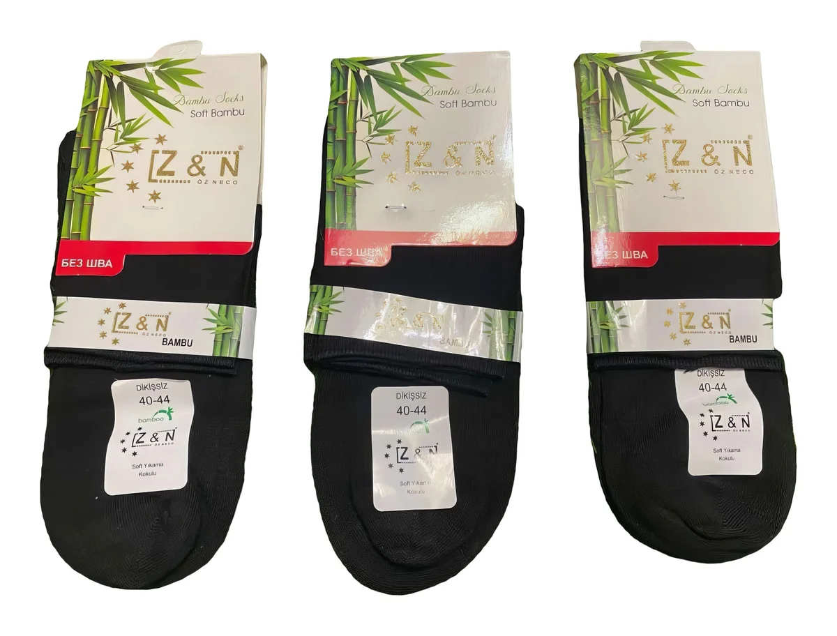Чоловічі шкарпетки "Z&N" Турція парфумовані бамбук безшовні (12 пар в 1 уп.)