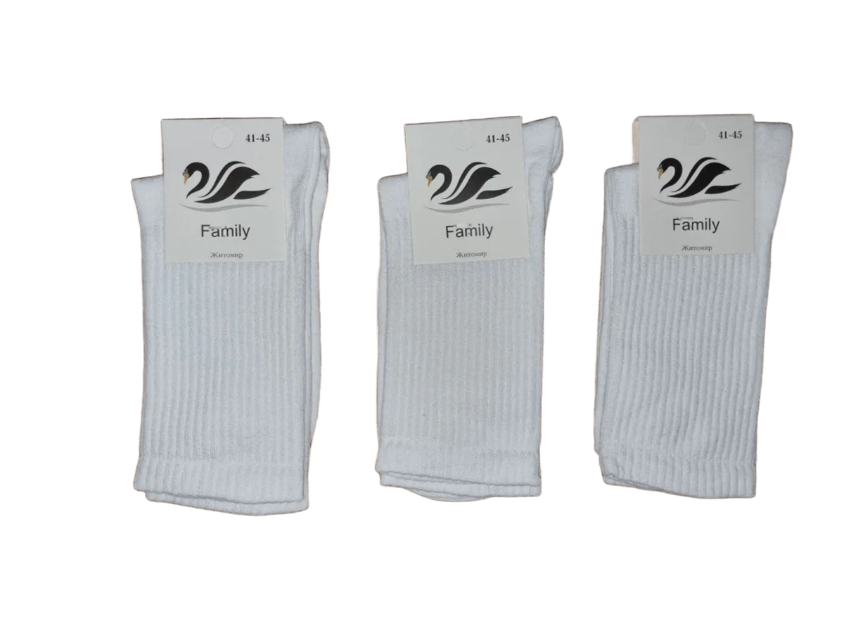 Шкарпетки чоловічі високі з високою резинкою "Корона" Україна (12 пар в 1 уп.)