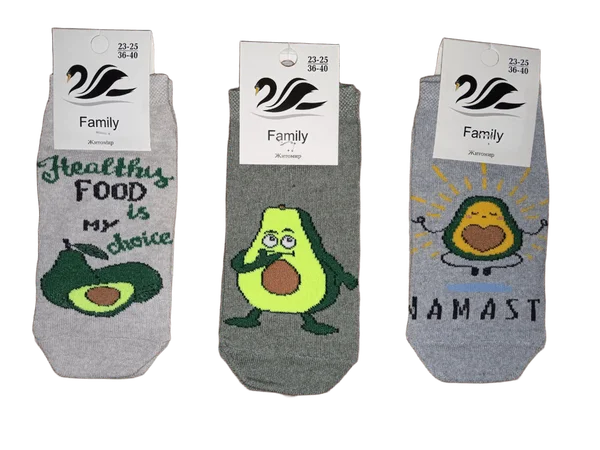 Шкарпетки жіночі короткі стрейчеві "Корона" Україна (12 пар в 1 уп.)