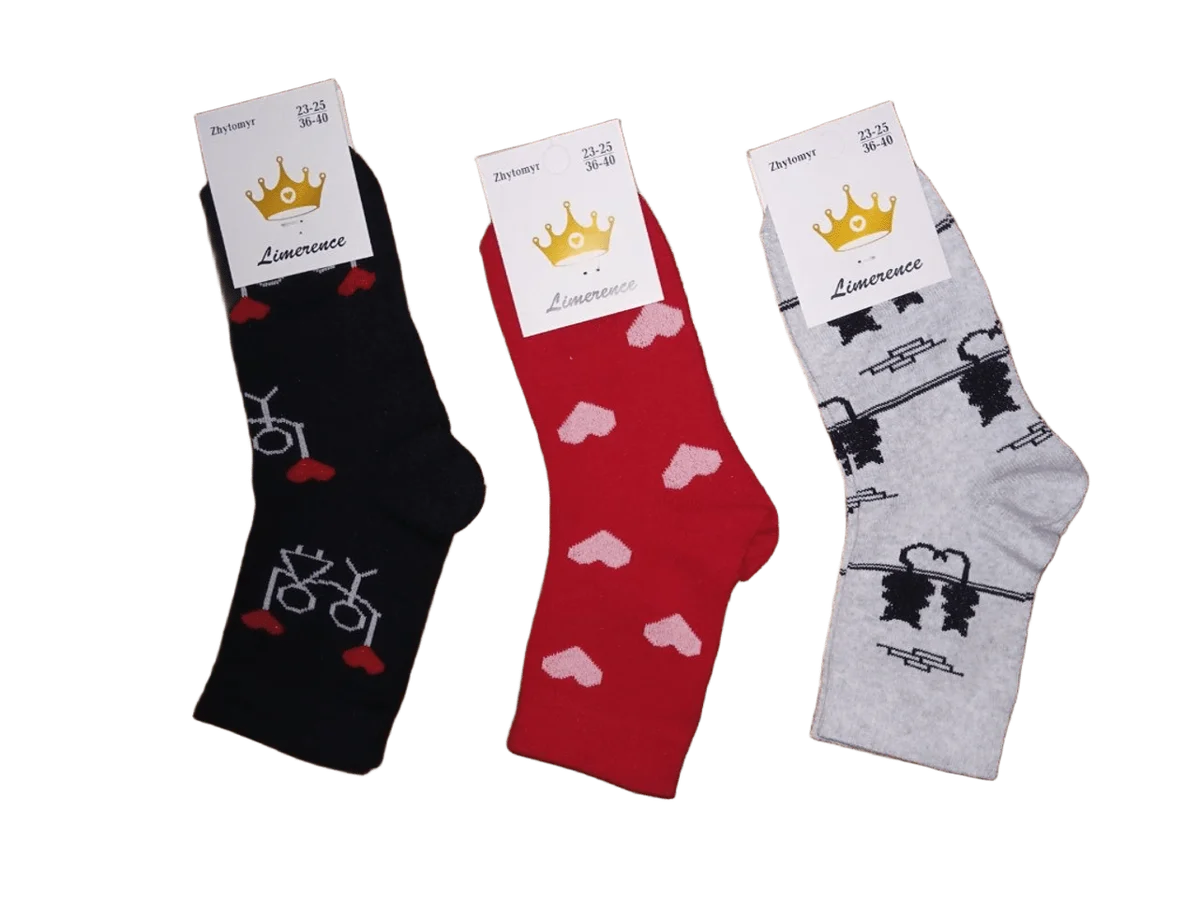 Шкарпетки жіночі стрейчеві високі "Корона" Україна (12 пар в 1 уп.)