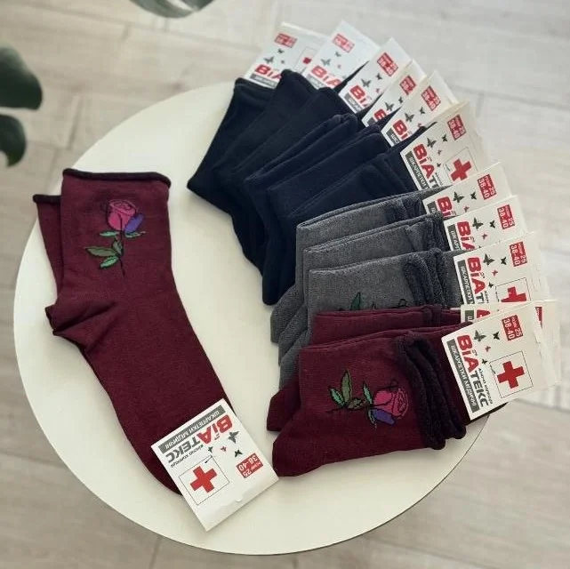 Шкарпетки жіночі високі антиварикозні "Віатекс" (12 пар в 1 уп.)