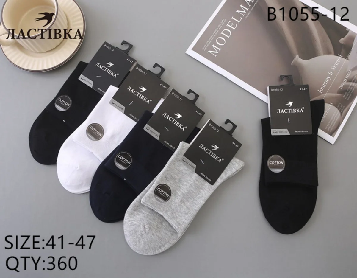 Шкарпетки чоловічі класичні "Ластівка" (10 пар в 1 уп.)