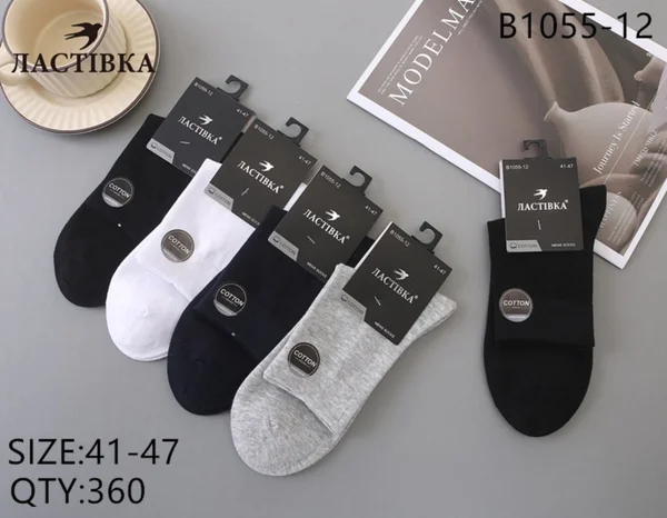 Шкарпетки чоловічі класичні "Ластівка" (10 пар в 1 уп.)