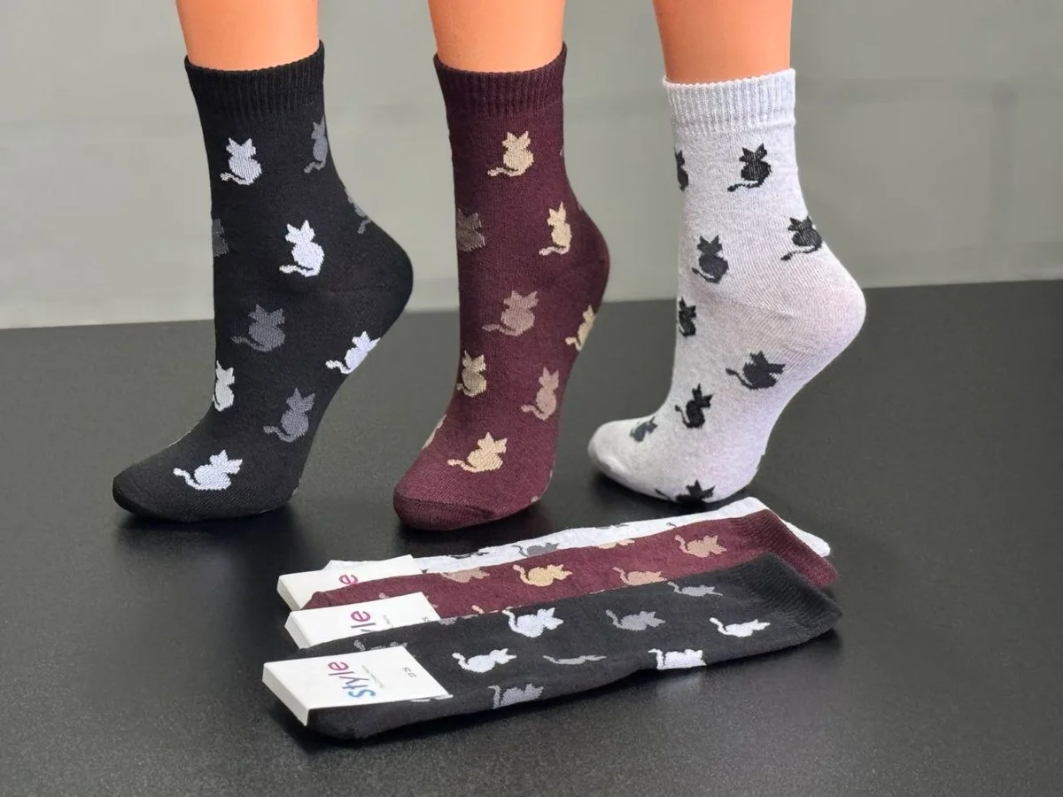 Шкарпетки жіночі стрейчеві високі "Стиль" Житомир (12 пар в 1 уп.)