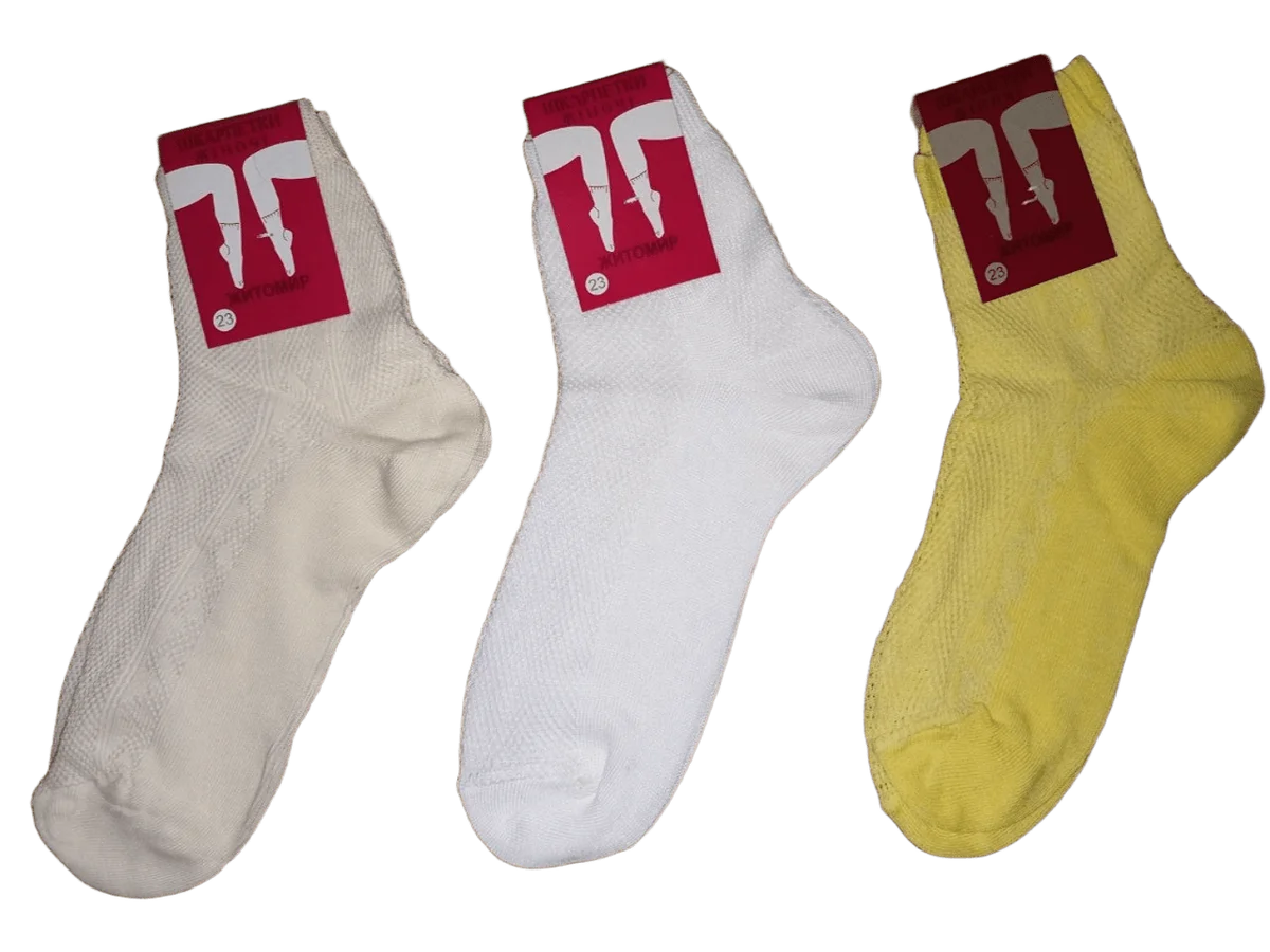 Шкарпетки жіночі сіточка "Житомир" Україна (12 пар в 1 уп.)