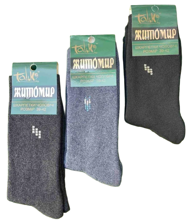 Шкарпетки "Житомир" Україна чоловічі махрові (12 пар в 1 уп.)