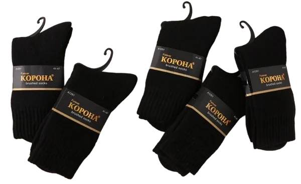 Шкарпетки "Корона" чоловічі термо класичні (10 пар в 1 уп.)
